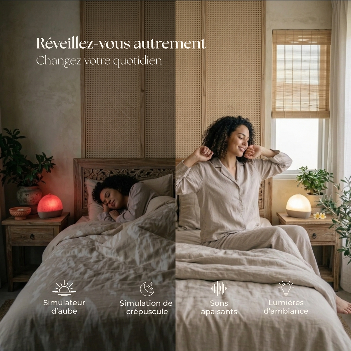 Routine endormissement et réveil bien être