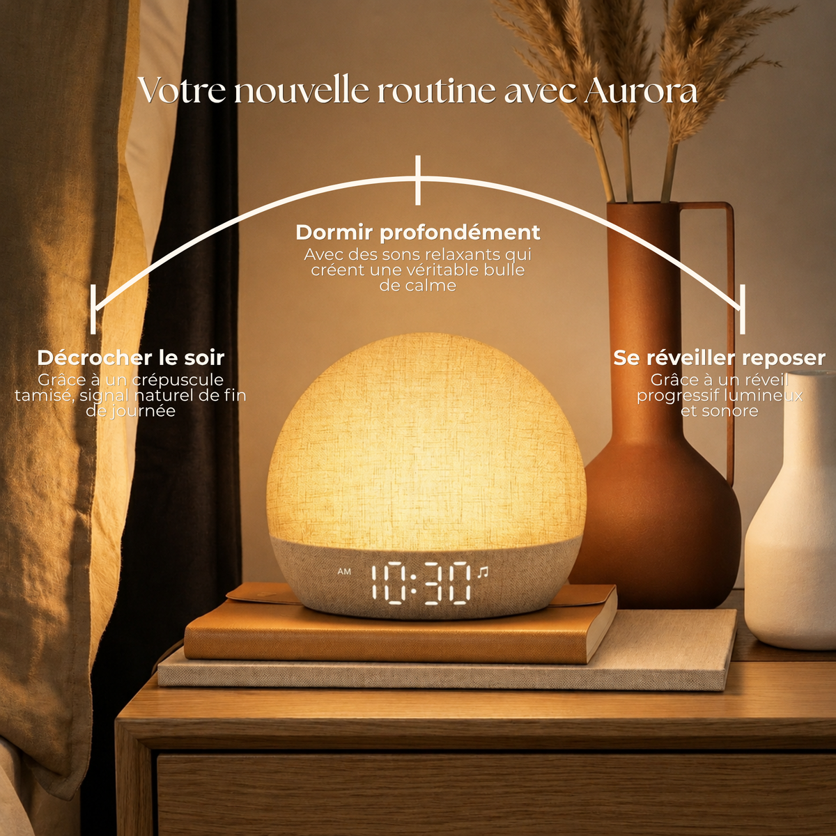Réveil avec lumière progressive pour une routine bien être