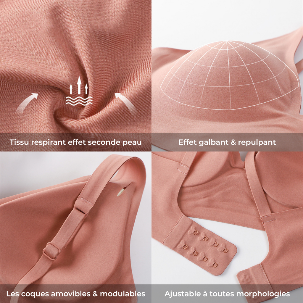 Soutien-gorge réglable et modulable pour toutes les morphologies