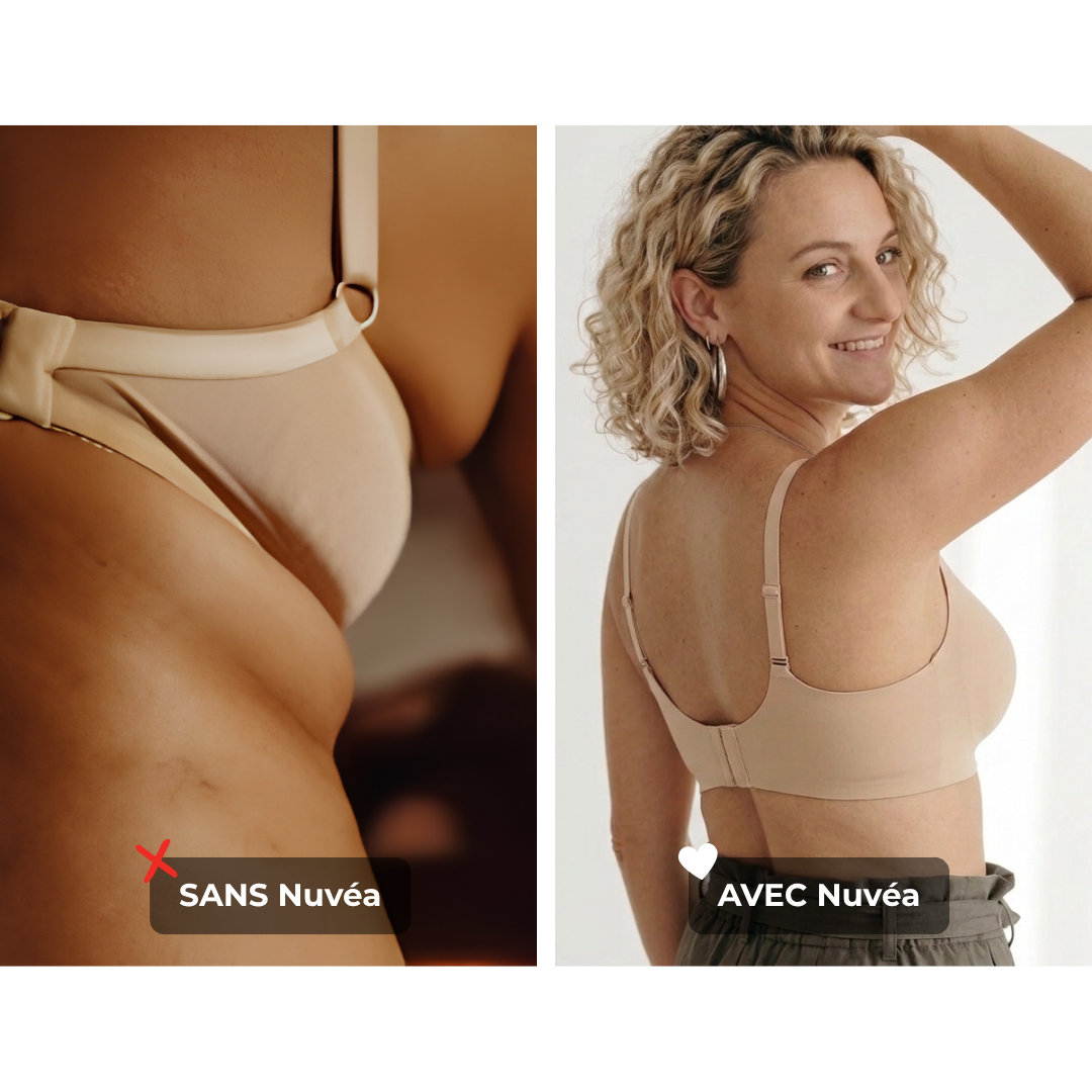 Avant après avec un soutien gorge sans compression Image